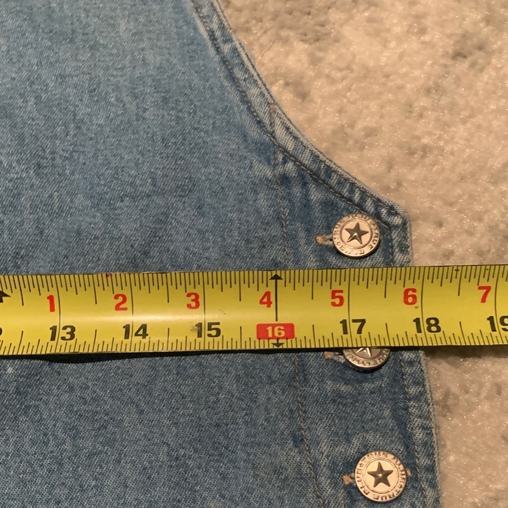 #014True Blue Denim Overall Dress - Picture 5 of 7